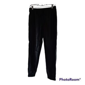 Carre Noir Vegan Leather Jogger Pants